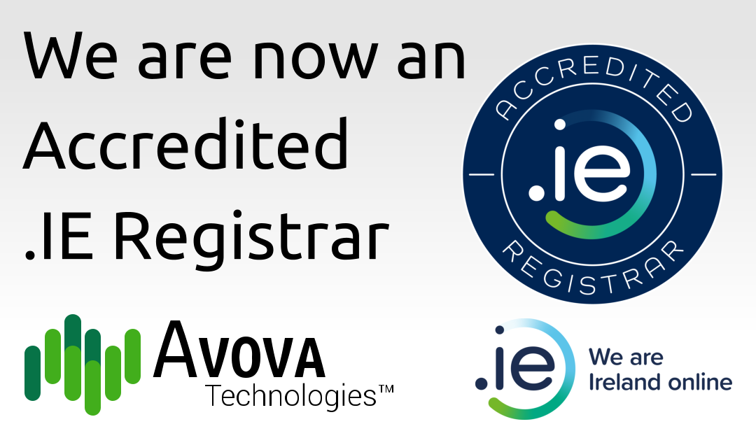 Avova Technologies are now an Accredited .IE Registrar